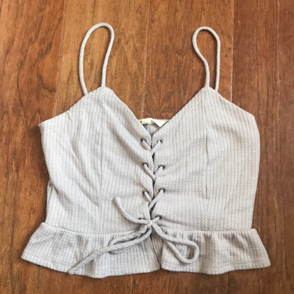 Lace Up Tank Top